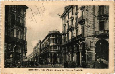 CPA AK TORINO Via Pietro Micca da Piazza Castello ITALY (542311)