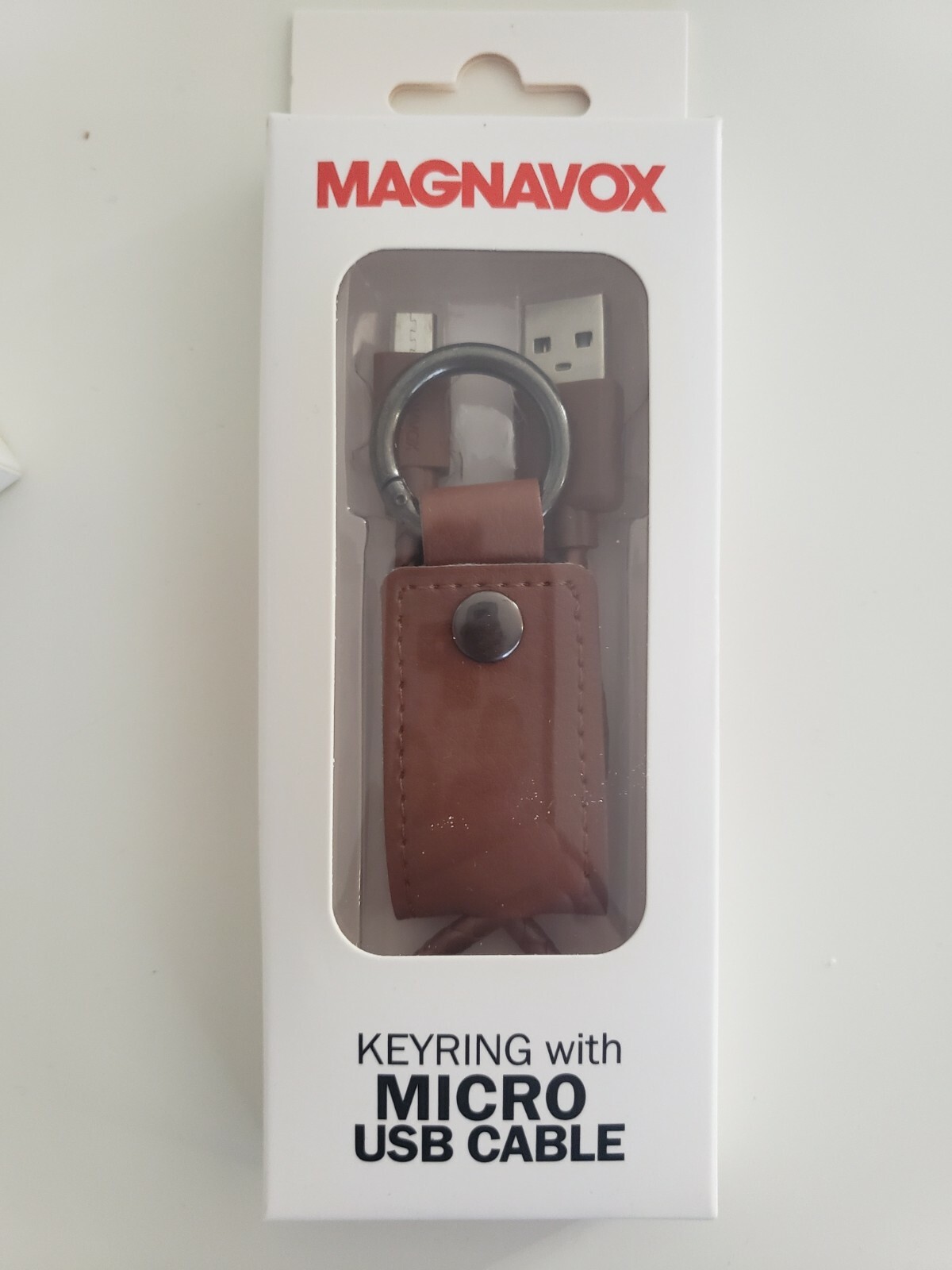 Magnavox Keyring with Micro USB Cable