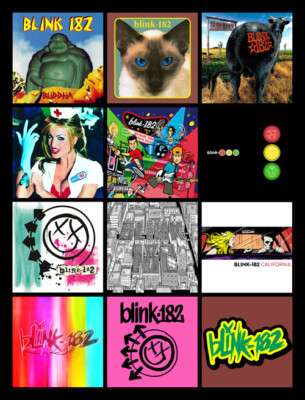 BLINK 182 album discography magnet (4.5