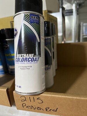 1EA NEW COLOR RITE PAINT 11 OZ SPRAY RATTLE AEROSOL PASSION RED *R109 ...