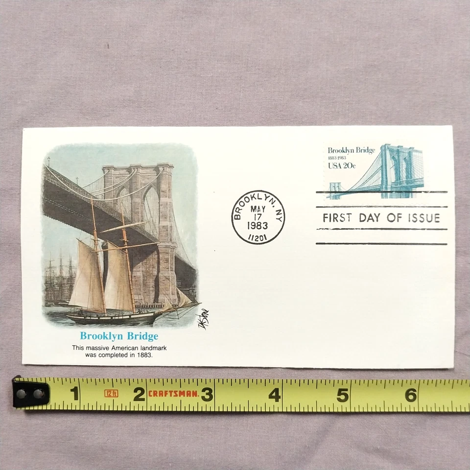 First Day US #2041 Brooklyn Bridge 20c FDC May 17, 1983 Brooklyn NY - Fleetwood - Image 2 of 4