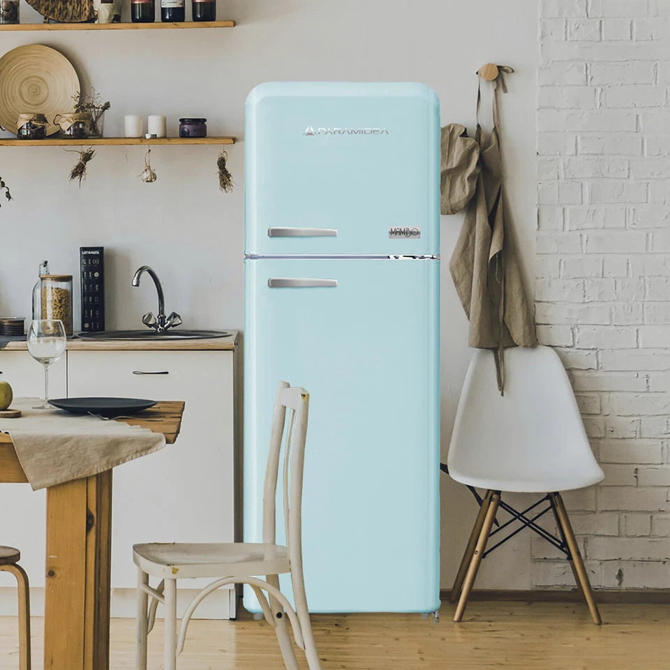 PYRAMIDEA Frigorifero Doppia Porta Mambo Colore Azzurro Capacità Totale 240 L MA - Immagine 4 di 4