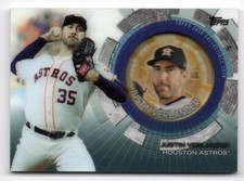 2020 Topps Update Commemorative Coin Relic #TBC-JV Justin Verlander Card