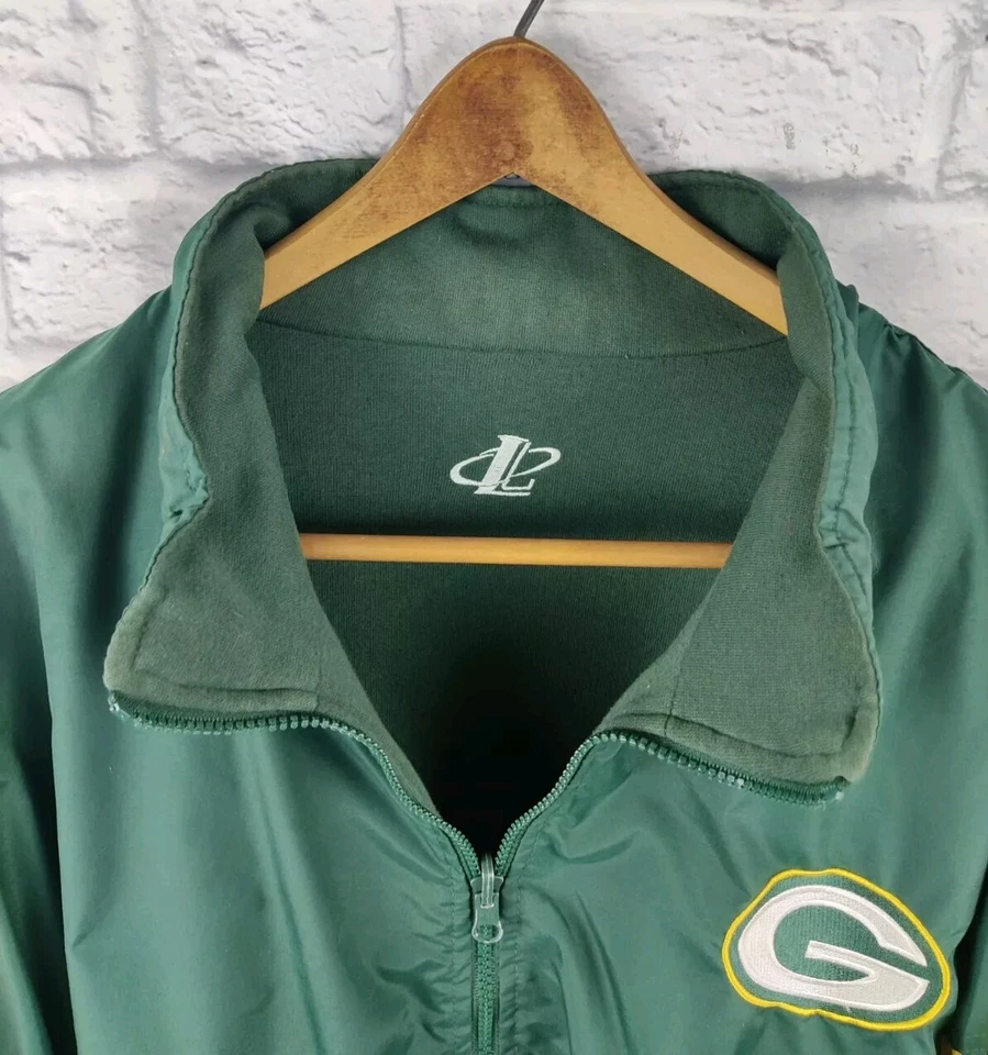 CHAQUETA DE FÚTBOL AMERICANO DE COLECCIÓN NFL GREEN BAY PACKERS LOGOTIPO AUTÉNTICO ATLÉTICA, Talla 2XL Foto 4 de 4