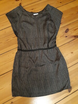 Elegantes Kleid von Promod, Damen, Größe 36, Schwarz-Gold, Abendkleid