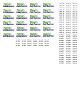 N Scale Container Decals. " Tiger Cool Express ".