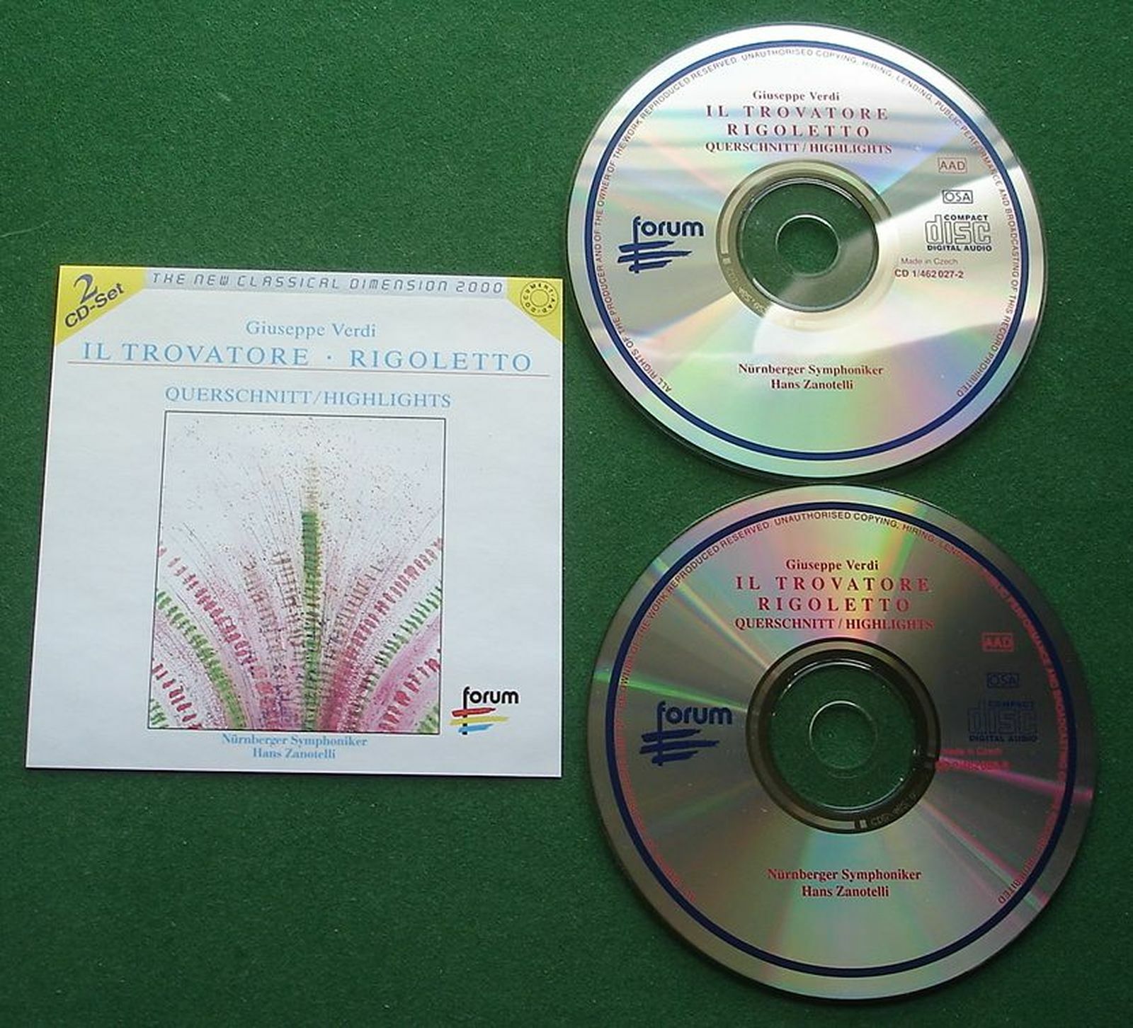 Verdi Il Trovatore / Rigoletto H/L Nurnberger Symphoniker 2 x CD