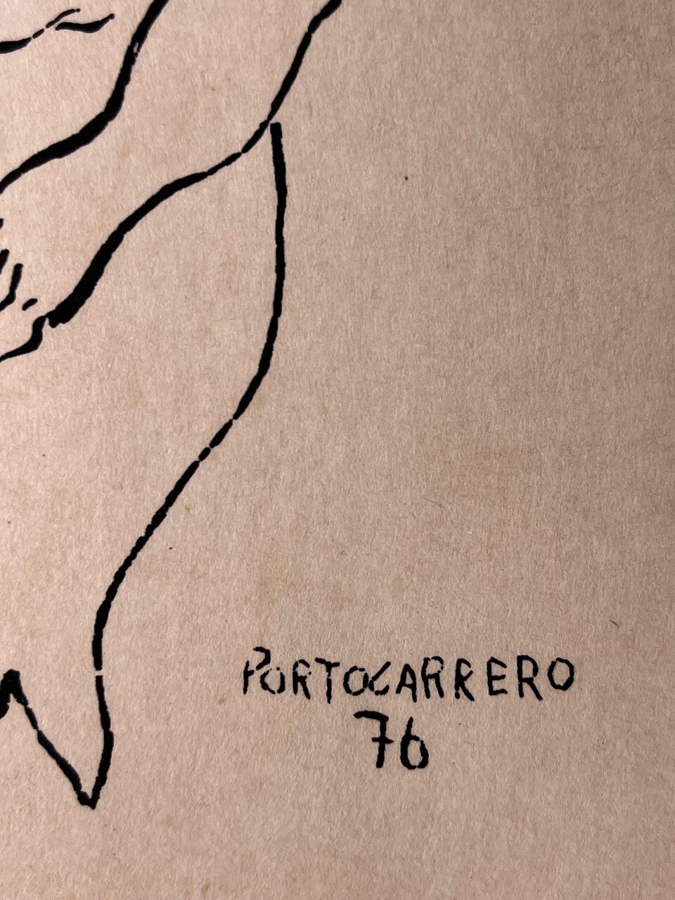 RENE PORTOCARRERO. Engraving. Serigraphy / cardboard. Contemporary  Cuban Art.