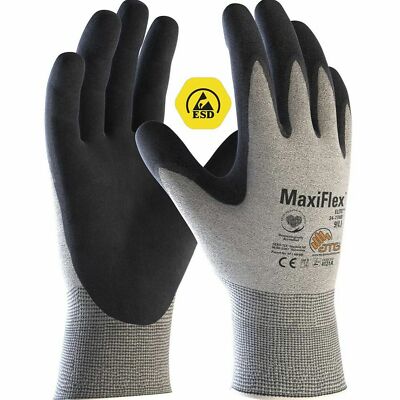 ATG MaxiFlex Elite Handschuhe ESD antistatisch sicher Montage Arbeit waschbar