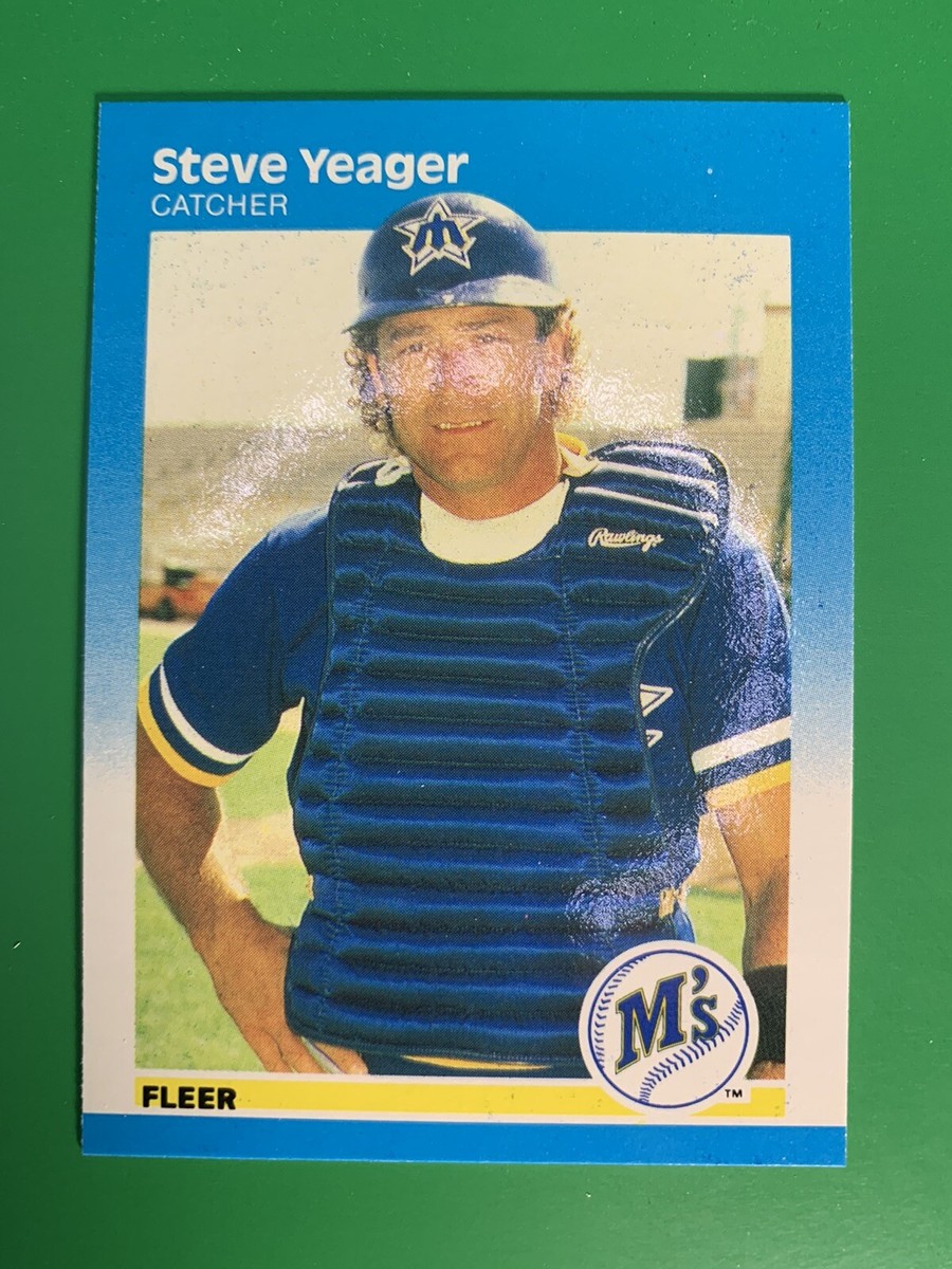 1987 Fleer Glossy Steve Yeager #599 Seattle Mariners | eBay