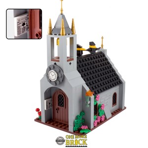 Details About Lego Church Castle Cathedral With Spire And Accessories Over 270 Parts New