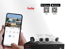 4K 4CH NVR 5MP POE Security Camera System Two Way Audio Human Detection w/ AI