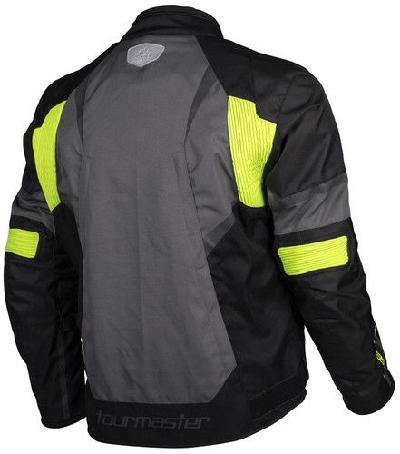 Chaqueta de motocicleta textil Tourmaster Intake para hombre de alta visibilidad - Imagen 2 de 2