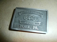 Vintage Harley Davidson Motorcycle Museum York PA Belt Buckle