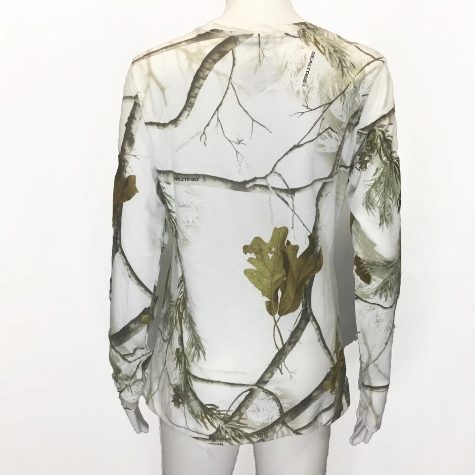 NEW! GANDER MTN Real Tree AP Snow Camo Tee Sz S - Image 2 of 2