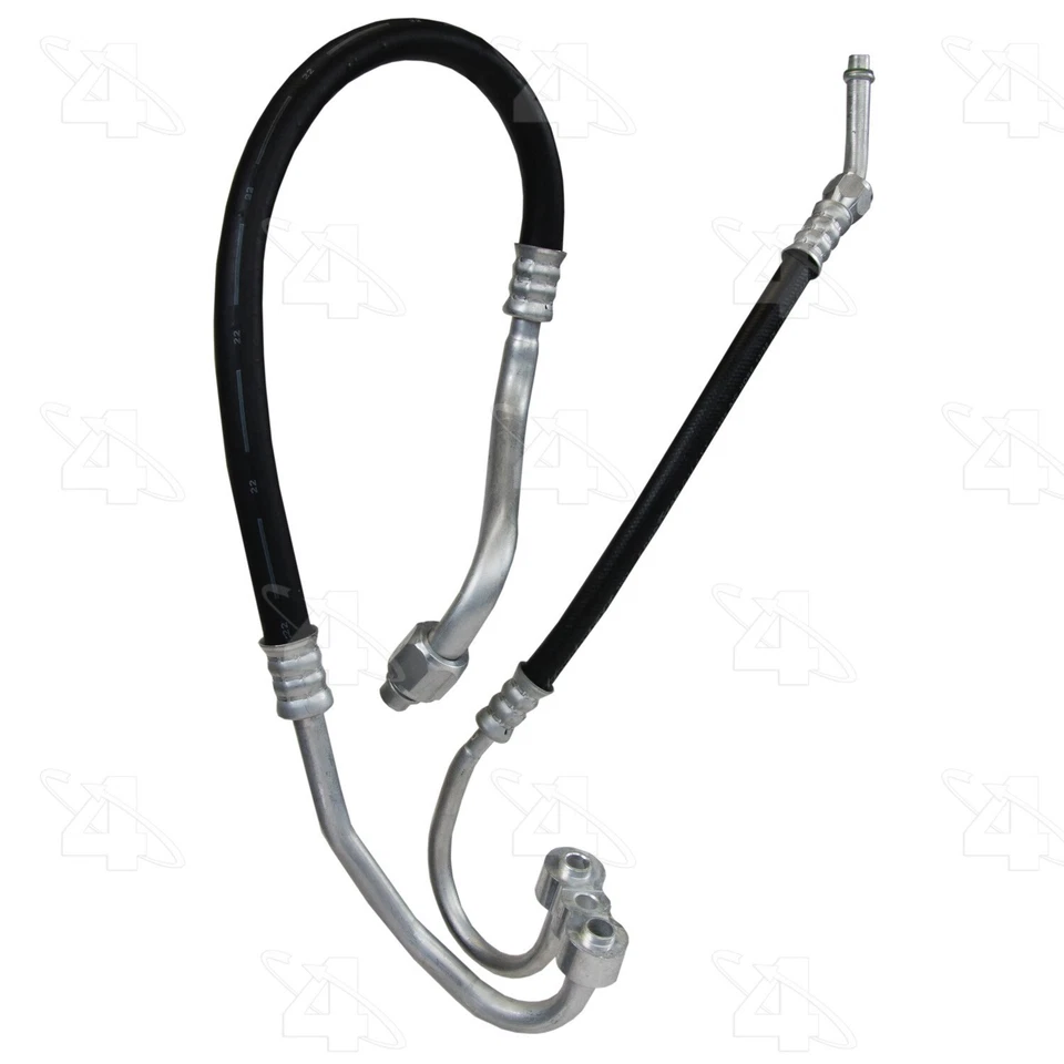 For 1989-91 Chevrolet R1500 Suburban Discharge/Suction Line Hose Assy 4 Seasons - Image 3 of 4