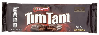Arnott'S Tim Tam Dark Cookies 7 Oz Chocolate Snack Biscuit