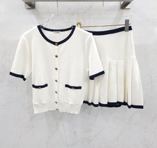 Miu Miu Cotton Cardigan Skirt Set 156174174 P
