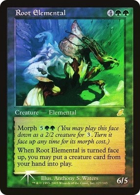 MTG FOIL Root Elemental  - Scourge #127  NM/EX  NICE FOIL CARD!!