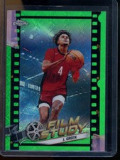 2023-24 Topps Chrome Jalen Green Film Study Refractor Green Rockets #FS-7