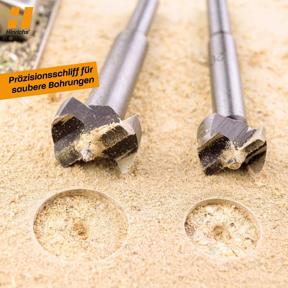 Hinrichs Forstnerbohrer 17 x Bohrer Holzbox - Holzbohrer Astlochbohrer - Bild 4 von 4