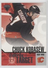 2002-03 Pacific Private Stock Titanium Right on Target Chuck Kobasew #3 o1h