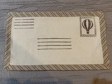 EASTERN ACCENTS Rectangular Postcard Linen Throw Pillow Cover 13" x 22"