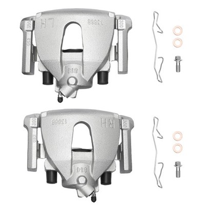 2Pcs Front Brake Calipers with Bracket Fit For 2010-2013 Mazda 3 Sport 2.5L Rob