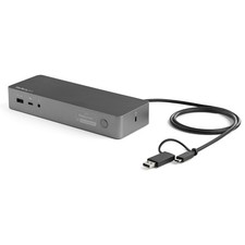 Image of StarTech.com USB-C & USB-A Dock - Hybrid Universal Laptop Docking Station with 1