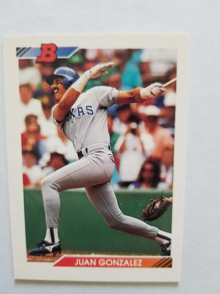 Juan Gonzalez 1992 Bowman #84 Rangers | eBay