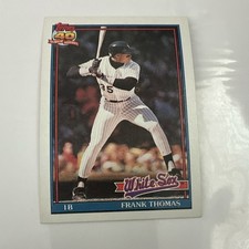 Topps 1991 Frank Thomas #79 Chicago White Sox 40 Years Base Set Baseball Card