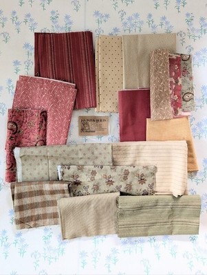 Moda Brannock and Patek Rites of Spring Fabric Group Primitive Quilting Cotton