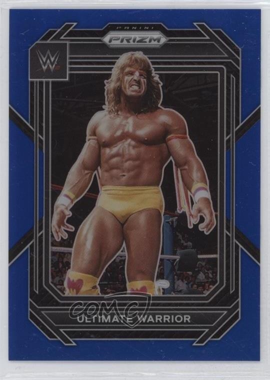 2023 Panini Prizm WWE Blue Prizm 48/199 Ultimate Warrior #162 HOF 1f7d