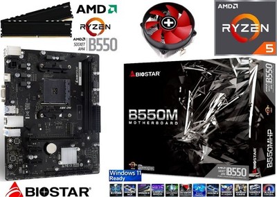 PC Aufrüstkit Bundle AMD Ryzen 5 5500 bis 32GB DDR4 mit Biostar B550MHP