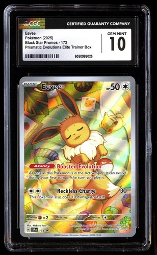 CGC 10 Eevee 173 Pokémon Black Star Promos 2025 English
