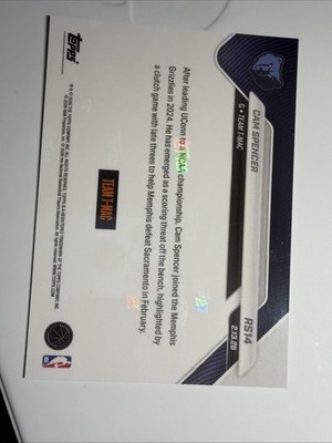 2026 Topps Now Rising Stars Cam Spencer Rising Stars Parallel | eBay