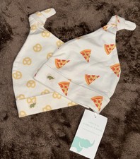 Monica  Andy Pizza  Pretzel Knot Baby Hat Organic cotton super soft