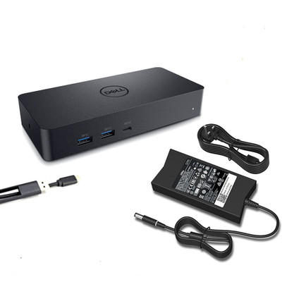 Dell D6000S USB-C Docking Station Triple 4K HDMI DP RJ45 USB 3.0 Dock w/ Adapter