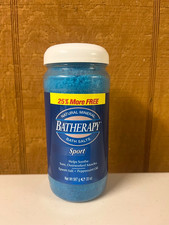 Batherapy Natural Mineral Bath Salts Sport Epsom Salt  Peppermint Oil 20 Oz.