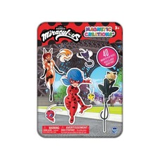 Miraculous Ladybug Magnetic Play Tin With 40 Pop Out Pieces Kids Toy Set