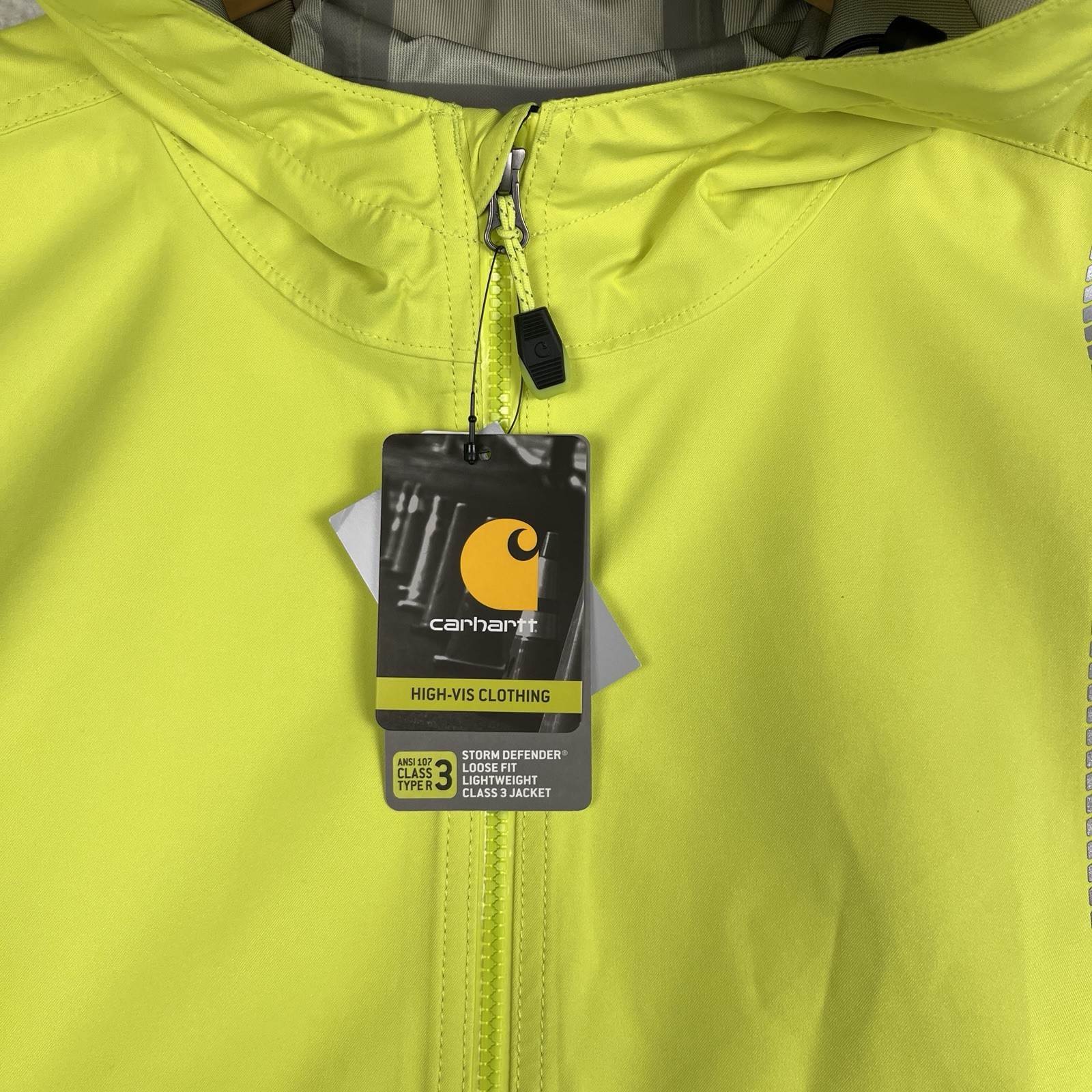 Carhartt 106693 High Visibility Storm Defender Loose Fit Class 3 Jacket Size 2XL image 2