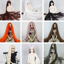 New Diy 50cm Long Long Straight Hair Wig For 1/3 1/4 Bjd Doll Handmade Gift