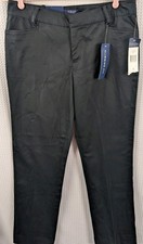 Chaps Slimming Womans Black Regular Length Pants NWT Size 6 Stretch