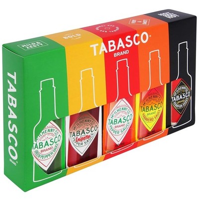 Tabasco Scharfe Soßen Geschenkset   5er Pack (5×60 ml) Hot Sauce Set   Enthält O