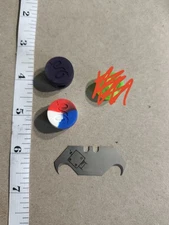 EDC 2 Beads And pocket Knife Box Cutter Blade From MatBot