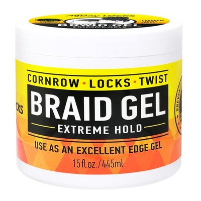 AllDay Locks Braid Gel Extreme Hold - Braiding Gel for Cornrows, Locs, Twists