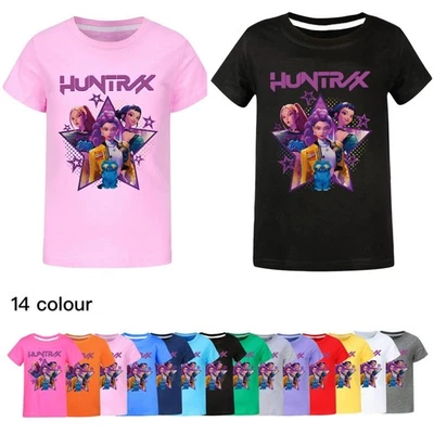 Kinder Mädchen Devil Hunters T-Shirts KPop Kurzarm Sommer Baumwolle Casual Tops. - Bild 1 von 4