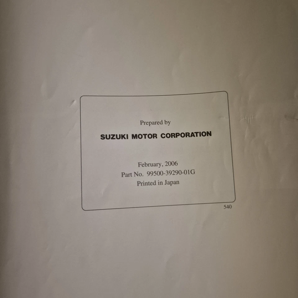 Wartungsanleitung Suzuki  VZR 1800  (Reparaturanleitung) ab Baujahr 2006 - Bild 3 von 3