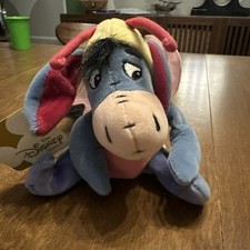 Disney Store Easter Butterfly Eeyore Bean Bag Plush Limited Edition Dated 2000