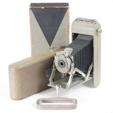 :Eastman Pocket Kodak No.1A Series II 116 Film Camera w/ Case  Box - Gray Color